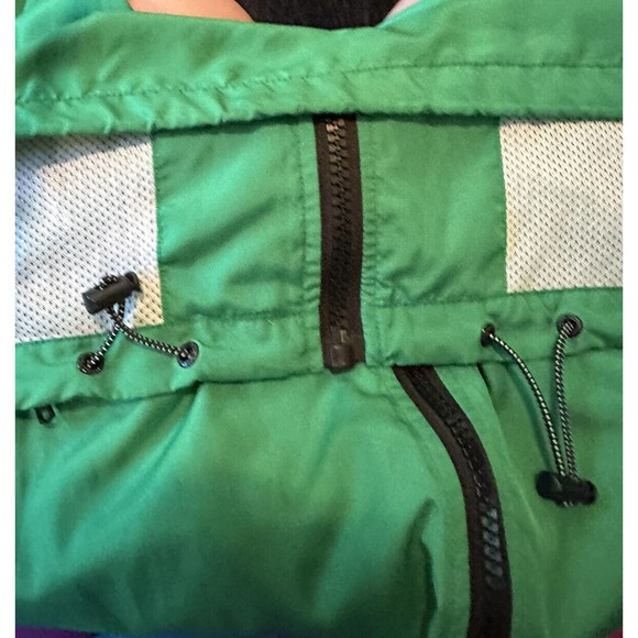 Mens Sz M/M Rain Jacket Authentic brand Aeropostale Hooded Green - Picture 8 of 8